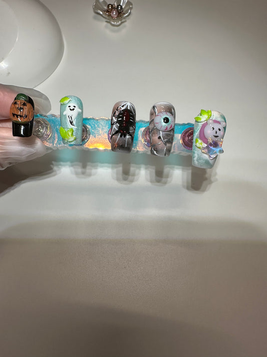 Halloween 3D Press on Nails